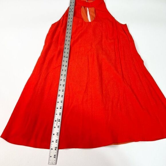 Lovers + Friends Dress Womens Small Mini Keyhole Neck Orange Sleeveless - Picture 2 of 6